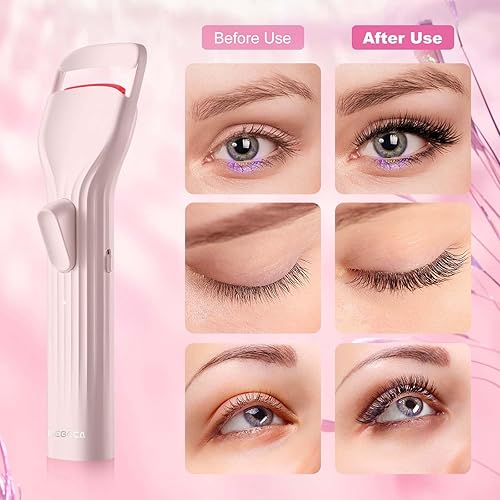 Miniatura 3 de Rizador de pestañas calentado, rizador de pestañas eléctrico con innovadora almohadilla de silicona térmica para pestañas levantadas 24 horas,