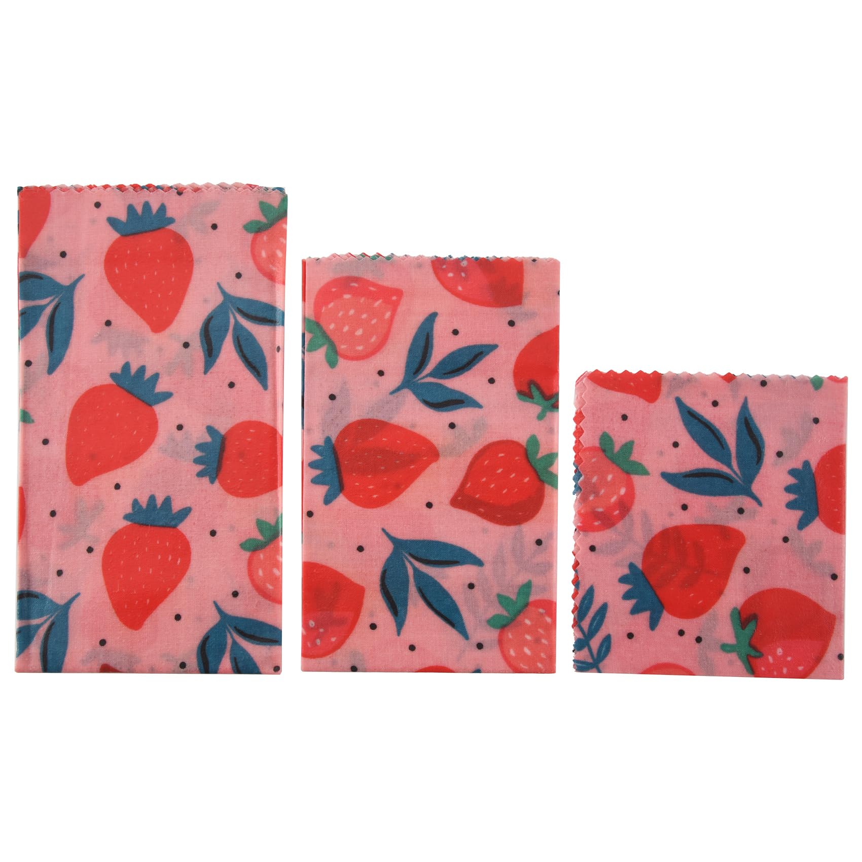rirue 1Set Reusable Beeswax Cloth Wrap Food Bag Lid Jungle Party Bees Wax Wrap for Sandwich Cheese