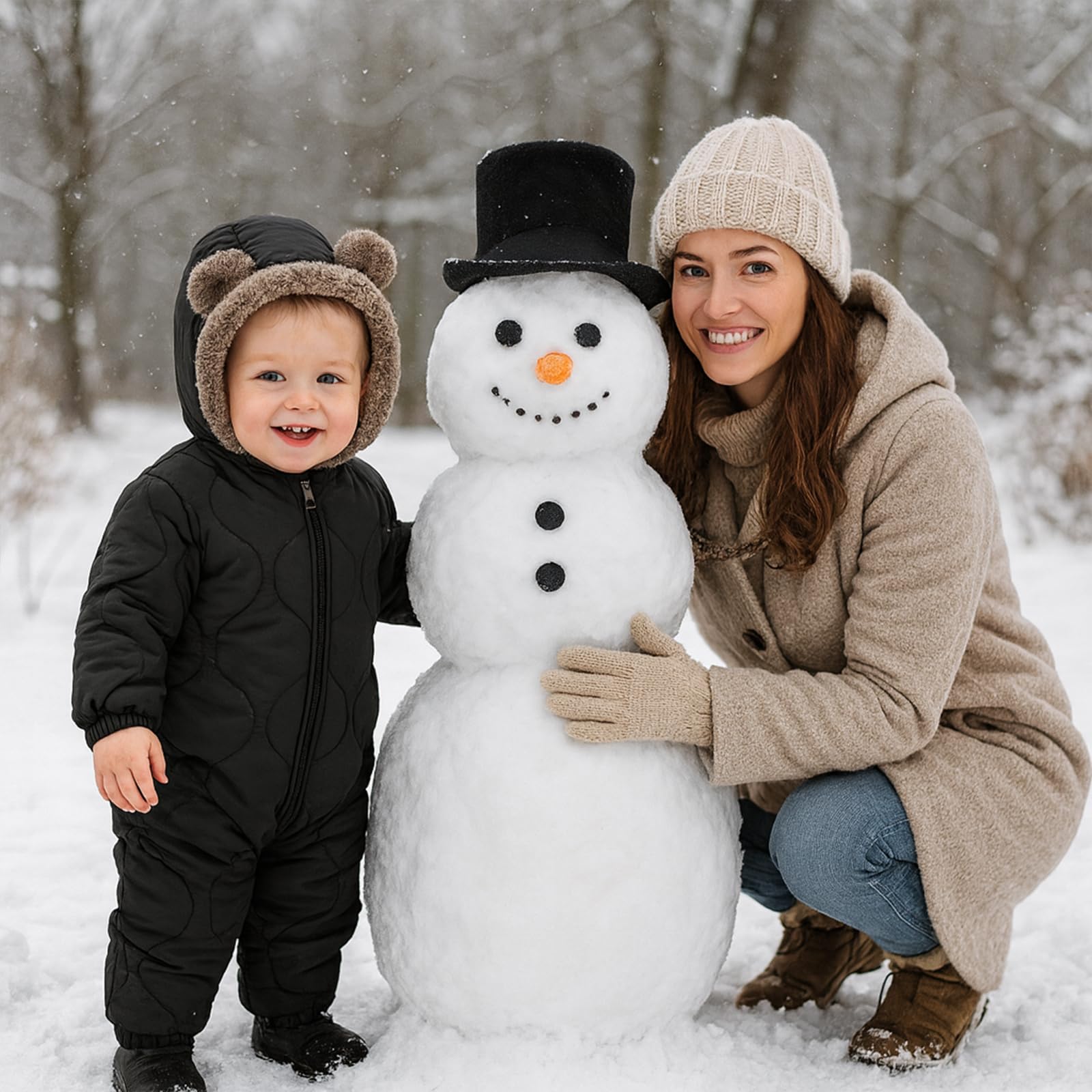 Yanmucy Combinaison de neige pour bébé en polaire épaisse et chaude pour bébé - Combinaison d'hiver pour landau - Pour bébé fille et garçon de 0 à 24 mois