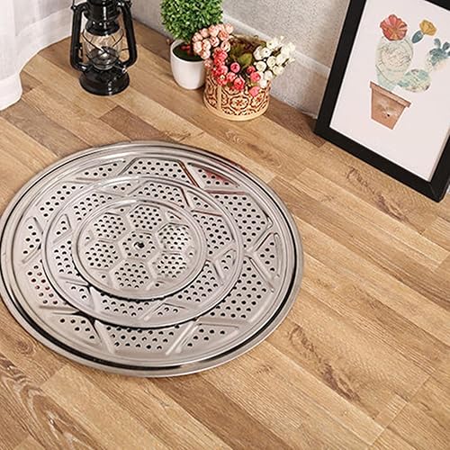 Miniatura 8 de homeemoh Estante redondo de acero inoxidable para latas de 13.4 in (13.38 pulgadas), estante de vapor para olla a presión, herramientas de cocina