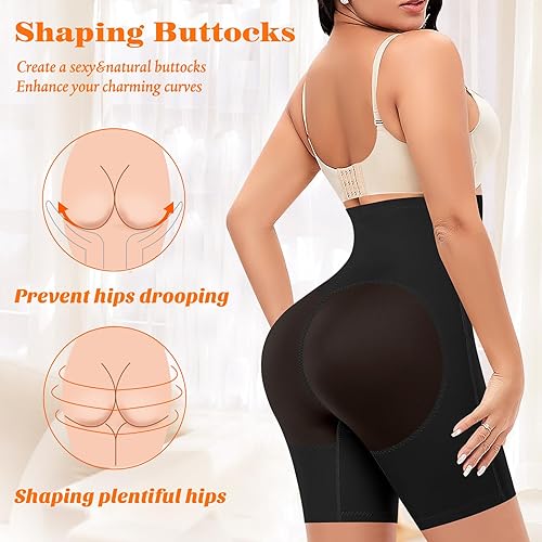 Miniatura 5 de Pantalones cortos moldeadores de cintura alta para mujer, adelgazantes, moldeadores de muslos, pantalones cortos para debajo de los vestidos