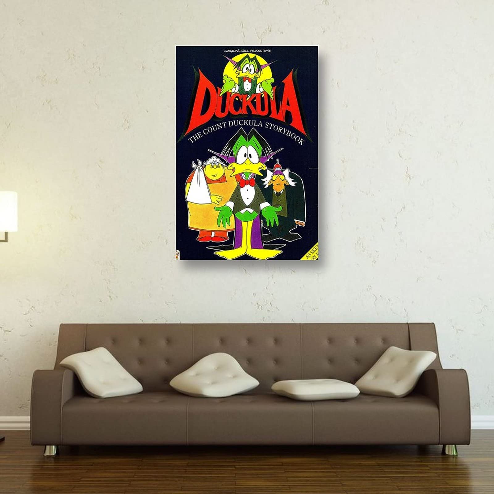 HONGLA Count Duckula TV Series Poster Anime Wall Art Painting Canvas Prints Decor Poster Art Art Art Poster (60 x 90 cm)