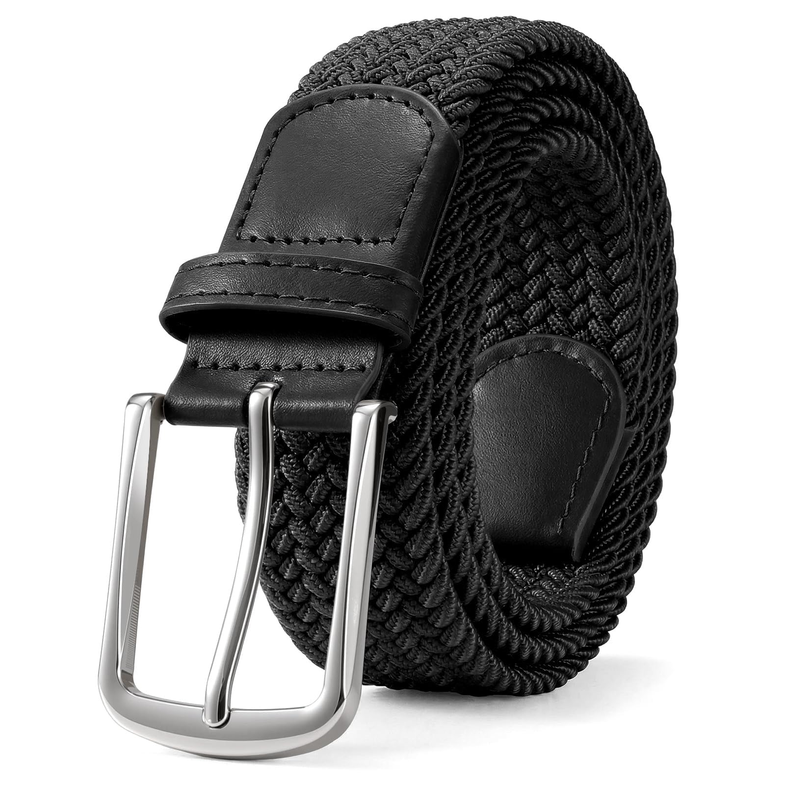 WHIPPY Elastischer Gürtel für Damen Herren Geflochtener Stretchgürtel Unisex Flechtgürtel Stoffgürtel für Jeans Hosen