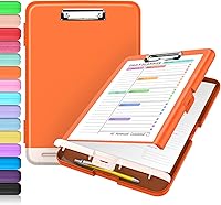 Vista 28 de Sooez - Sujetapapeles de documentos clínicos con almacenamiento, sujetapapeles de plástico resistente, de alta capacidad, con soporte para bolígrafo