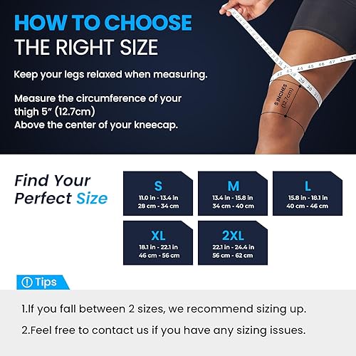 Miniatura 6 de Welnove Rodillera con bisagras para desgarro de menisco soporte para el dolor de rodilla con bisagras de metal, estabilidad para lesiones de LCA