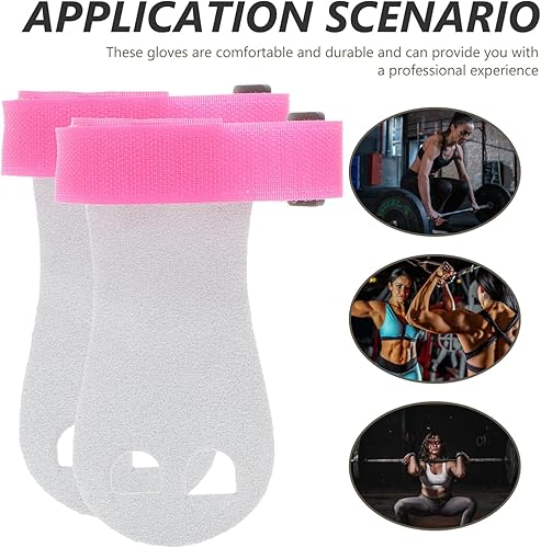 Miniatura 9 de Yardwe 5 Pairs Weightlifting Gymnastics Gloves Guantes De Gym para Hombres Up Grips Gym Gloves Mittens for Men Kids Gymnastics Equipment Barbell