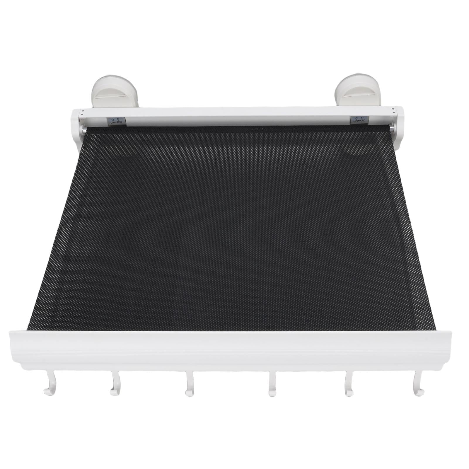 Fabater Ausziehbarer, an der Wand Montierter Wäscheständer, Platzsparender, Versteckter Wäsche-Organizer für Waschküche, Badezimmer, aus Space-Aluminium, 17,3 Zoll, für Kleine Kleidungsstücke (White)