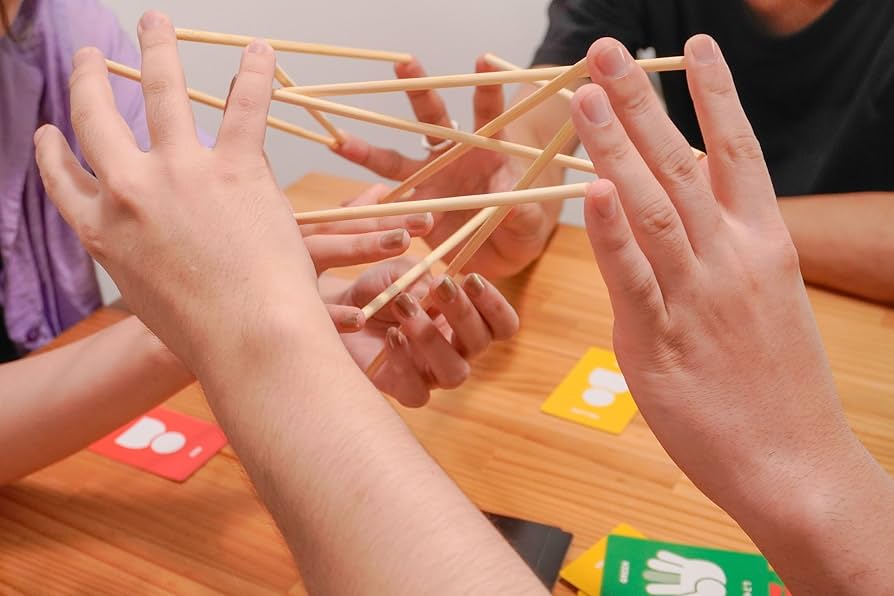 指遊び Amazon | JELLYJELLYGAMES YUBIBO 2〜8人用 指と指をつなぎ、棒