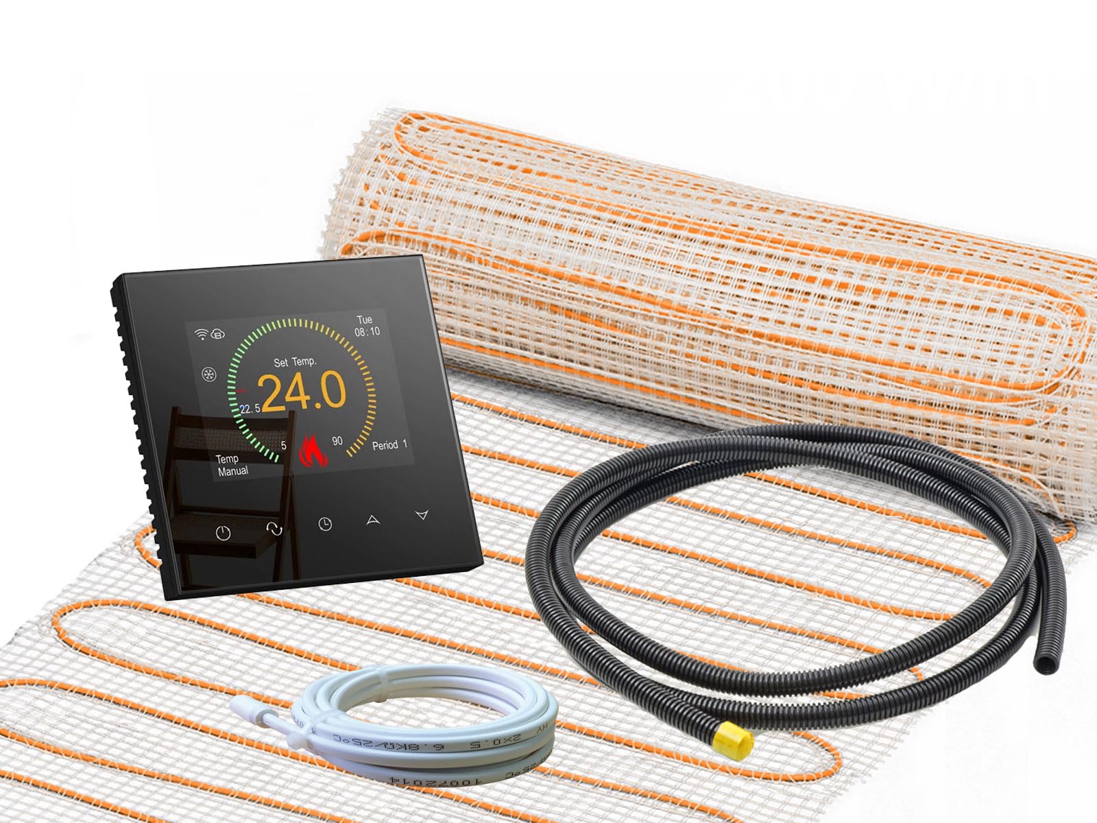 UltraPro 200 Fußbodenheizung Set 5m² - Mit WLAN Thermostat Für Fliesen