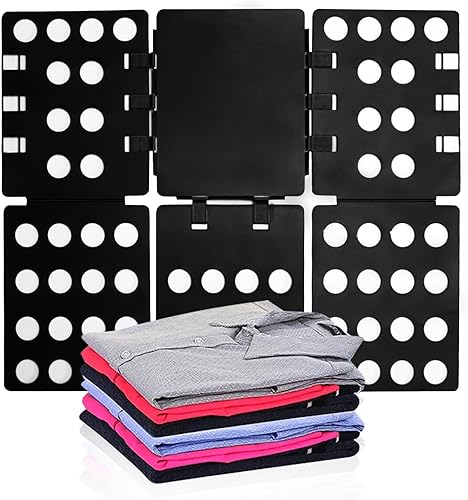 Tabla plegable para camisetas, carpeta de ropa, organizador de lavandería, herramienta duradera, de plástico, fácil y rápido, plegable para niños,