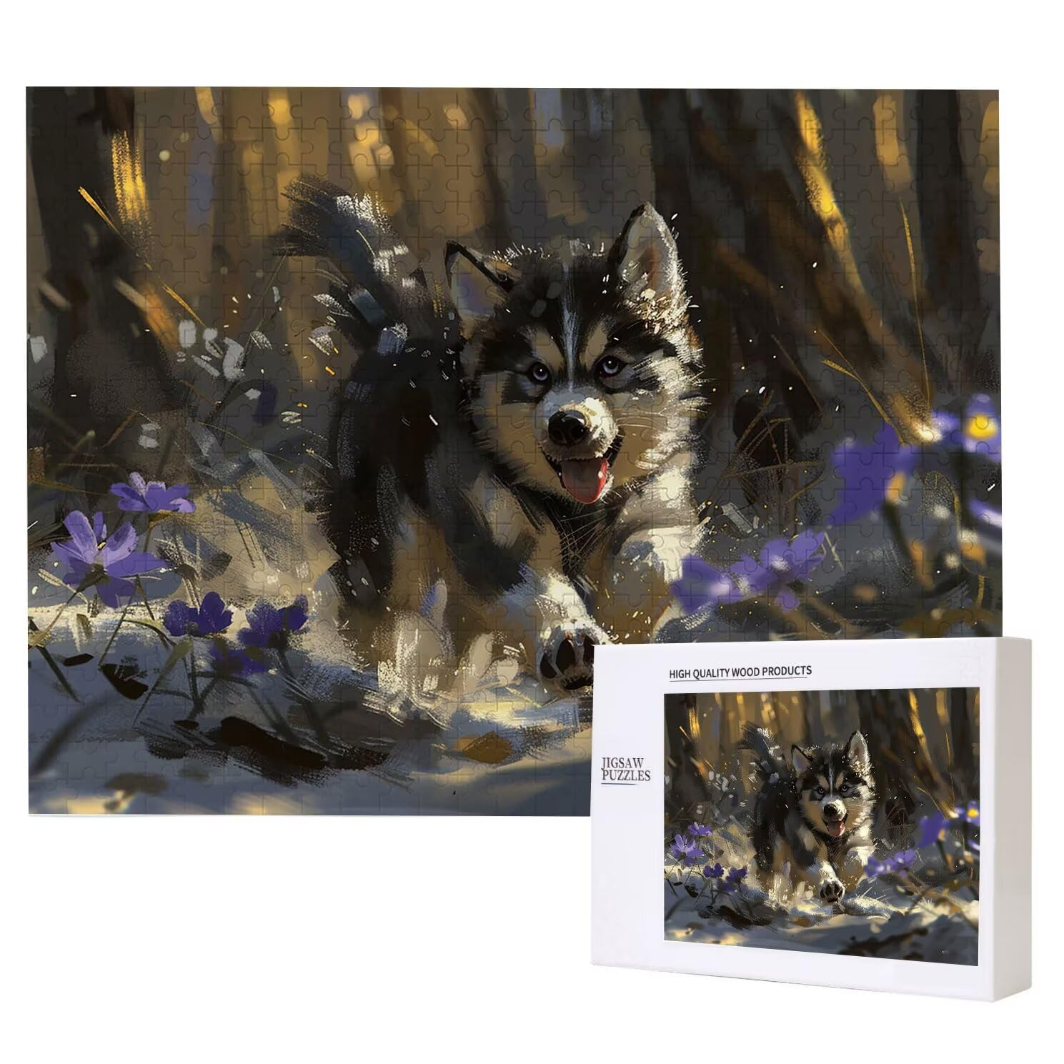 Układanka, 5000 sztuk klasycznych puzzli, puzzle dla zwierząt relaks inteligencja, trudne trudne puzzle dla dorosłych puzzle gra rodzinna, prezent miłość przyjaciel pies 6 K0F-351
