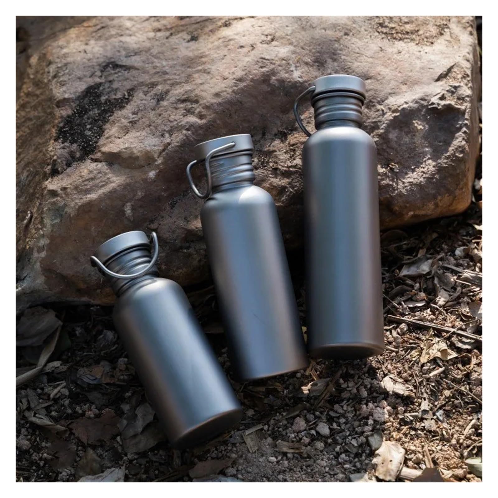 Bouteille d'eau en titane de 600 ml et 750 ml - Fournitures de camping - Tourisme - Sports - Cyclisme - Randonnée - Camping - Bouteille d'eau (600 ml)