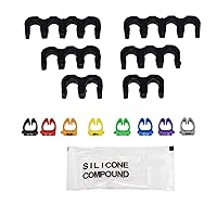 Vista 9 de A-Team Performance Juego de cables de bujía de silicona – Botas de silicona negras de 90 grados – Cables compatibles con Chevy y GMC Vortec