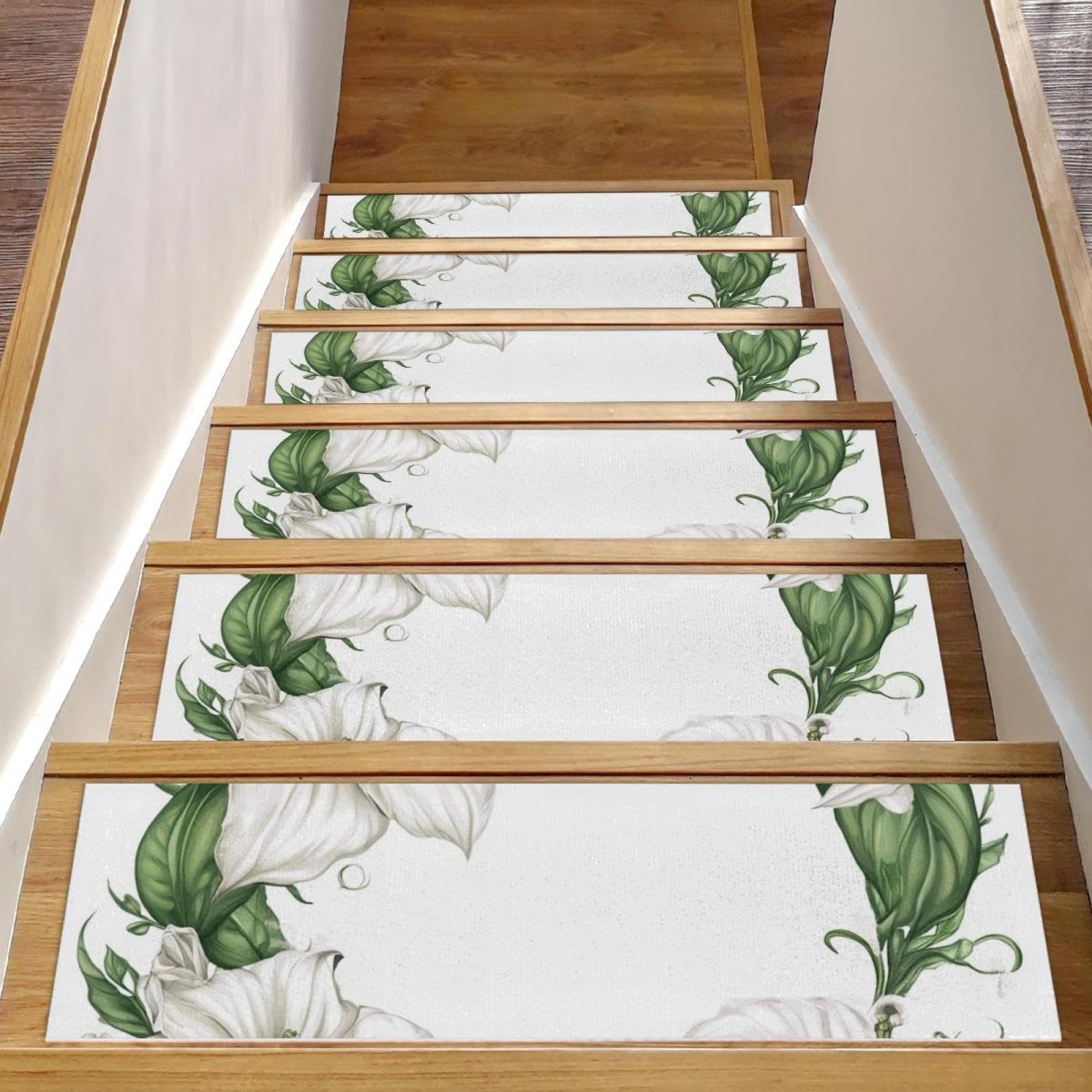 Peldaños de escalera florales CHENZZZZ antideslizantes para mascotas y niños