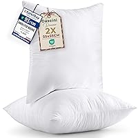 Utopia Bedding Set di 2 Cuscini, 55 x 55 cm Imbottitura per Cuscini