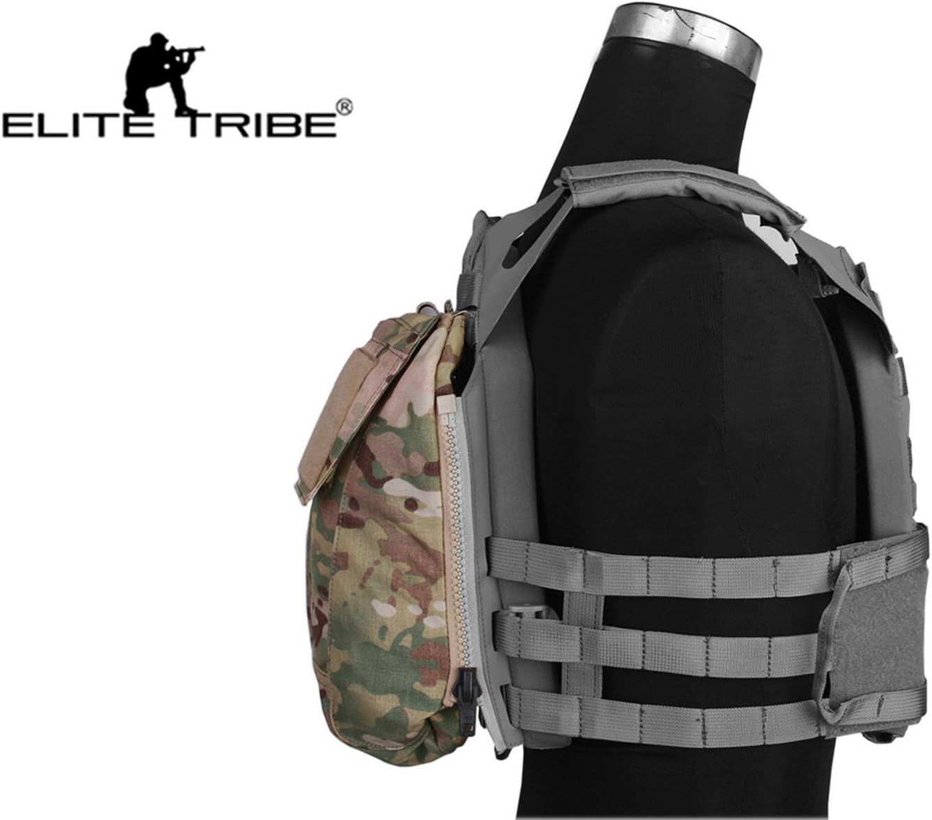 Tactical Pouch Zip-ON Panel for Vest Plate Carrier AVS JPC2.0 CPC Gear