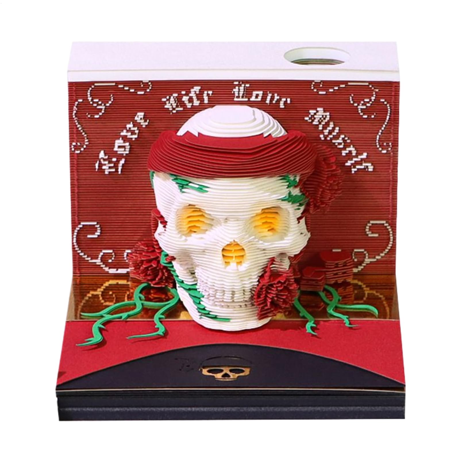 Fournitures planification calendrier 3D crâne idée cadeau - 8