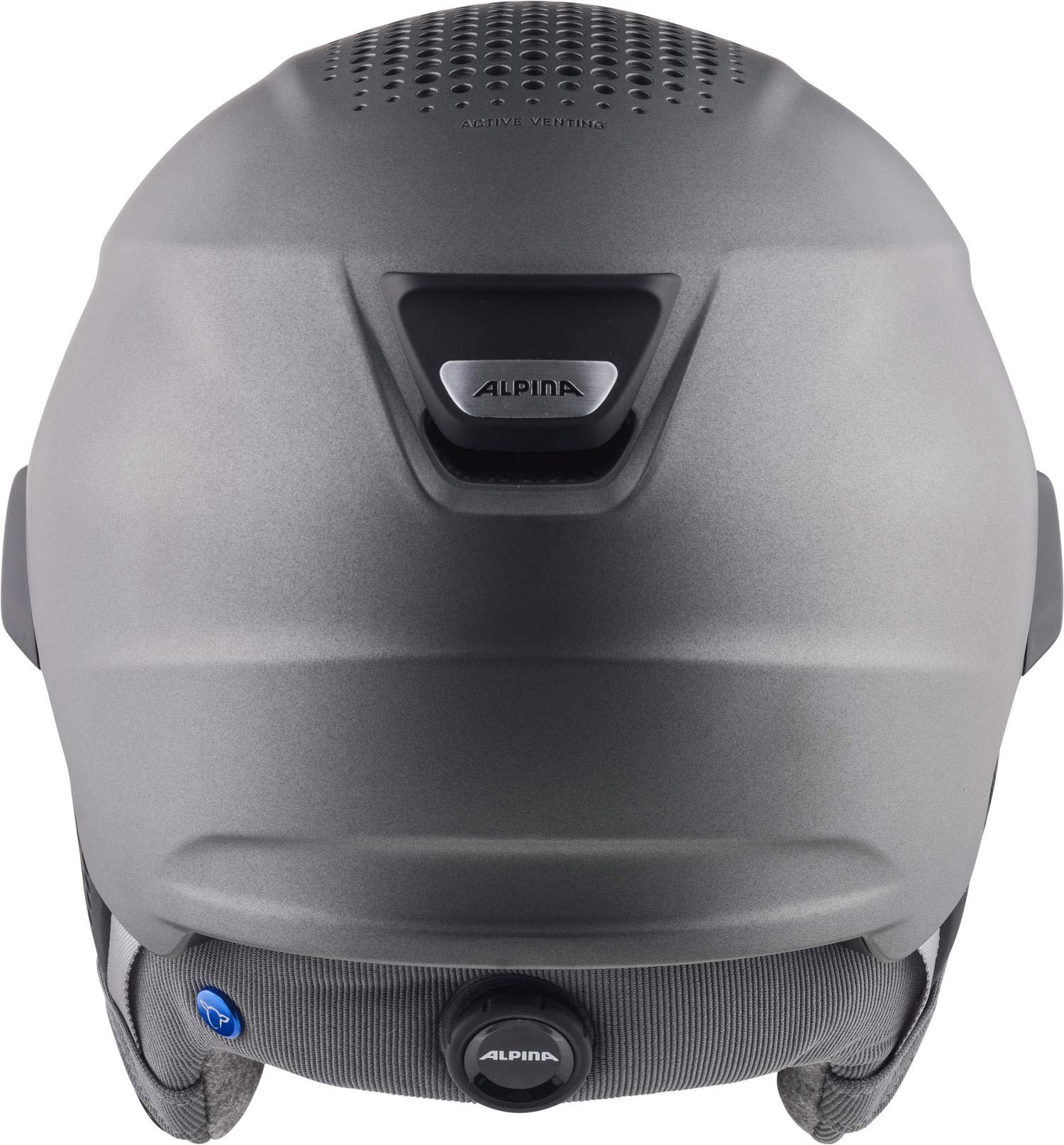 ALPINA Unisexe - Adultes, Alto QV Visierhelm, Gunmetal Matt, 55-59 cm