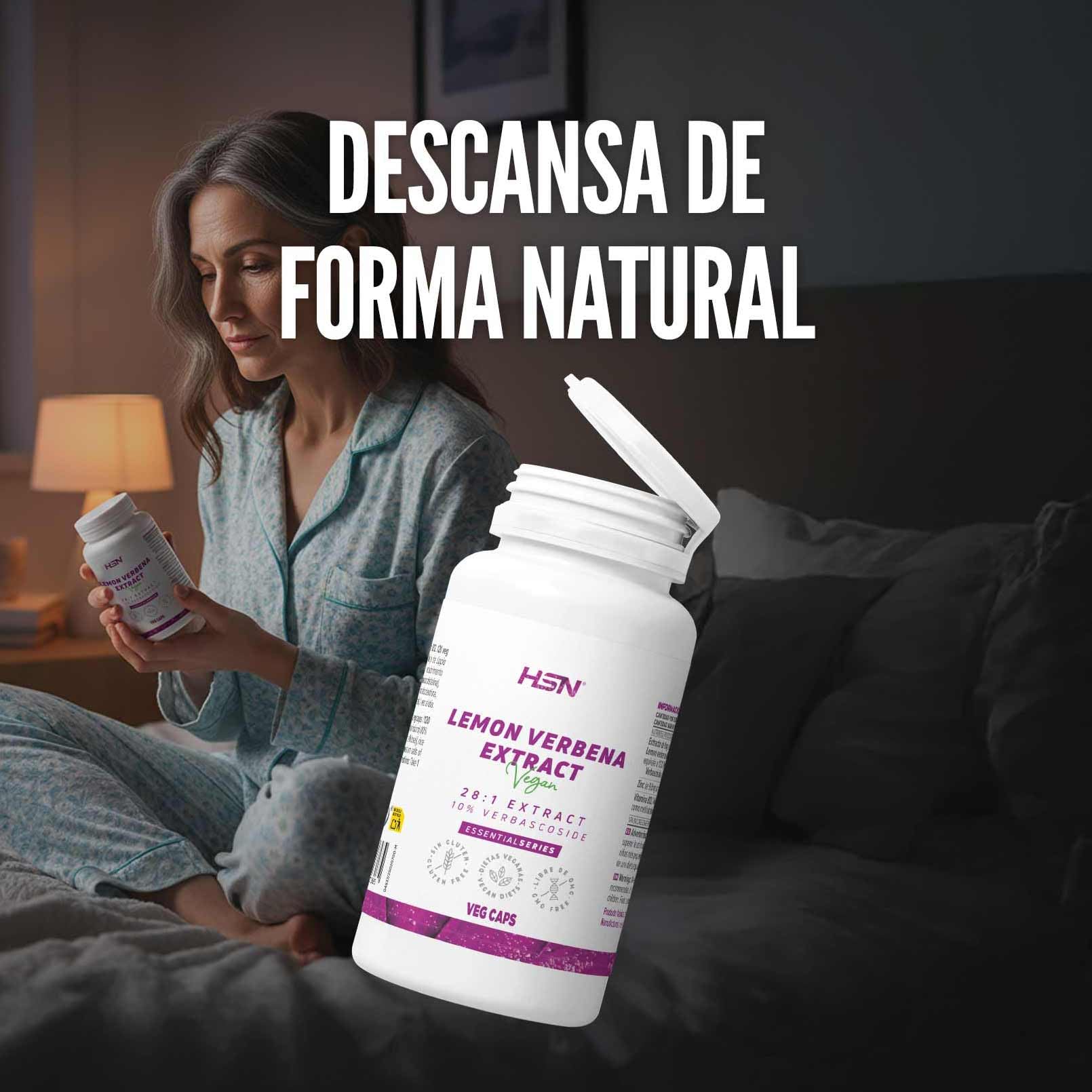 HSN Zitronenverbenen-Extrakt 400 mg (10% Verbascosid) | 120 pflanzliche Kapseln | 28:1-Extrakt aus Lippia-citriodora-Blättern | Ohne GVO, vegan, glutenfrei