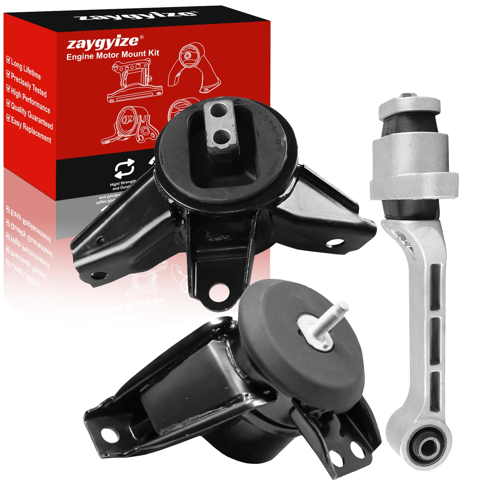 3Pcs Engine Motor & Transmission Mount Set Compatible with Kia Sorento 3.3L at Only-FWD 2016-2020 Replaces# A71204 A71094 A71102