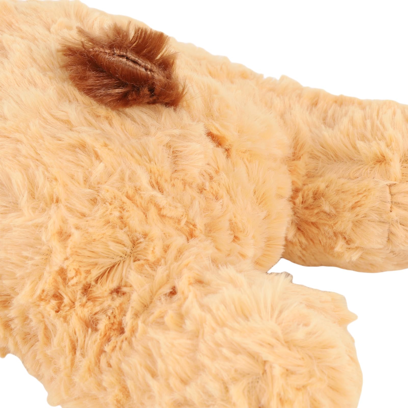 Jouet en peluche interactif rempli de battements de cœur pour chiot, soulage l'anxiété, aide à l'entraînement comportemental (marron)