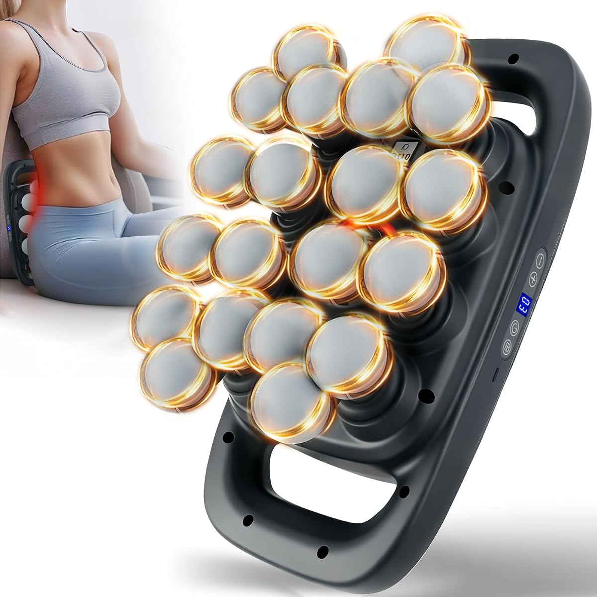 20 Head Portable Massage Gun Deep Tissue,3 Modes,30 Levels | 20 Balls Massage Gun,3 Modes, 35W Motor,30 Levels,Deep Tissue