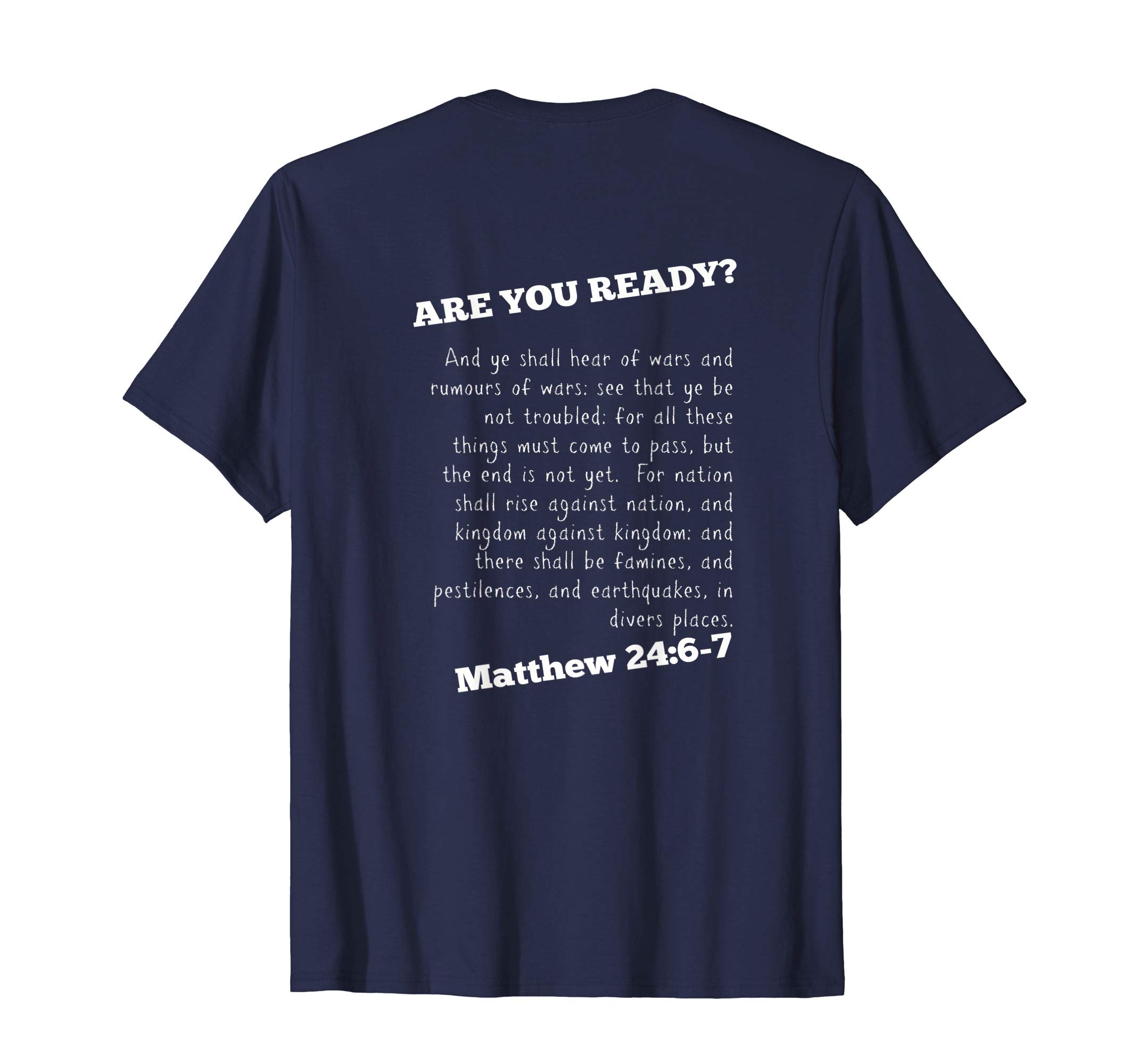 Waiting For the RaptureMatthew 24 4-7 Are You Ready Jesus is Coming Back Rapture T-ShirtOEKO-TEX STANDARD 100