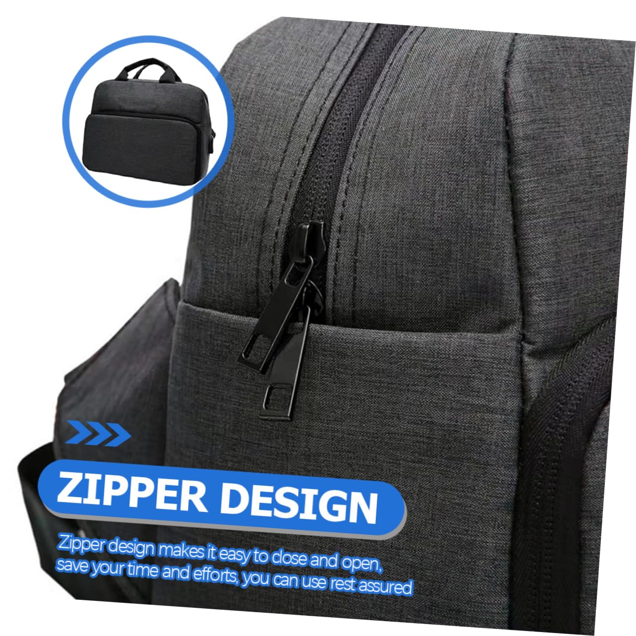 Étui pour Appareil Photo Reflex Numérique Oxford, Paquet Bandoulière Zippé