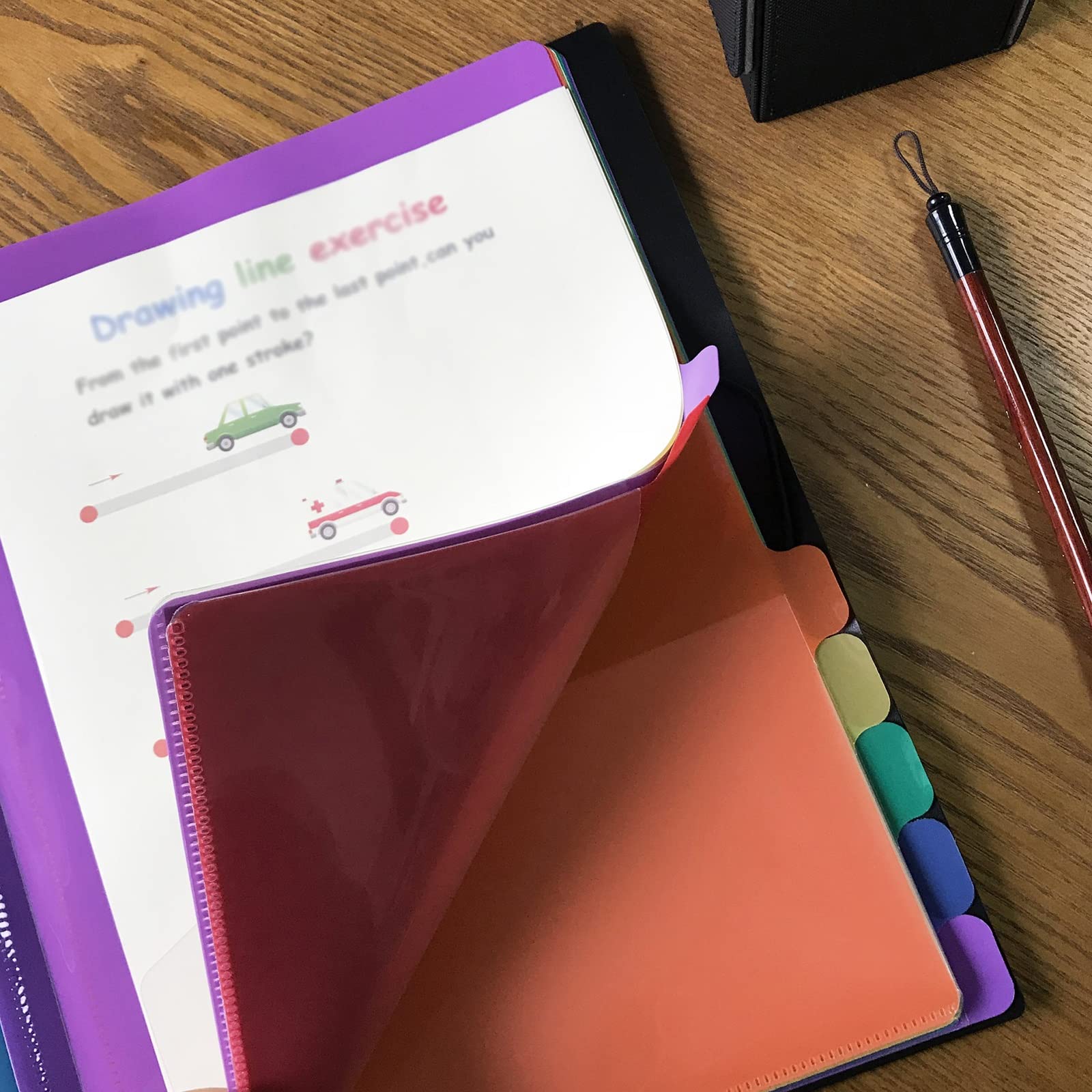 Extensible Pochettes pour Documents Sac de classement A4 Ensemble fichiers reliure à feuilles mobiles épaissies