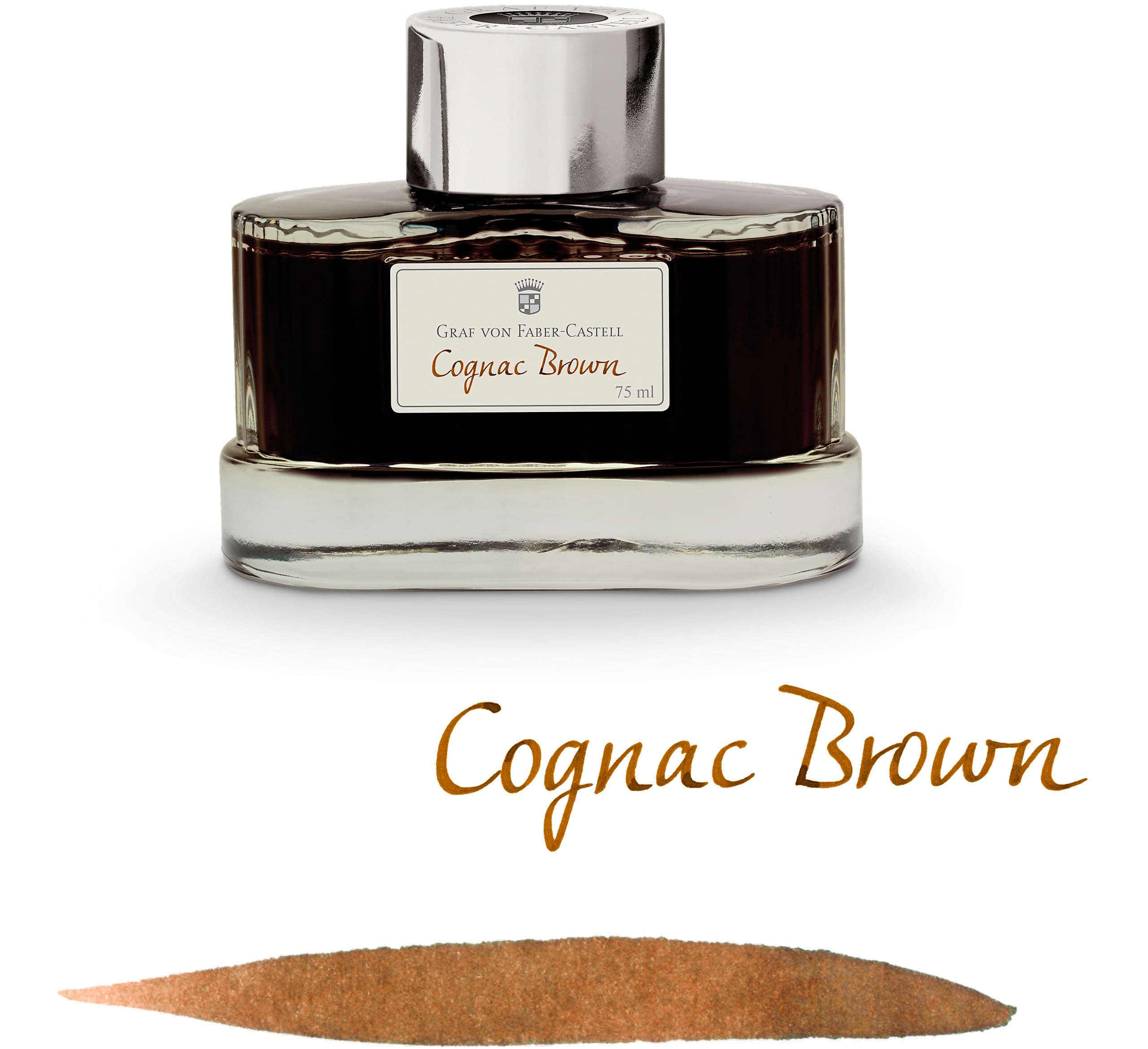 GvFC - Tintero (75 ml), color marrón coñac