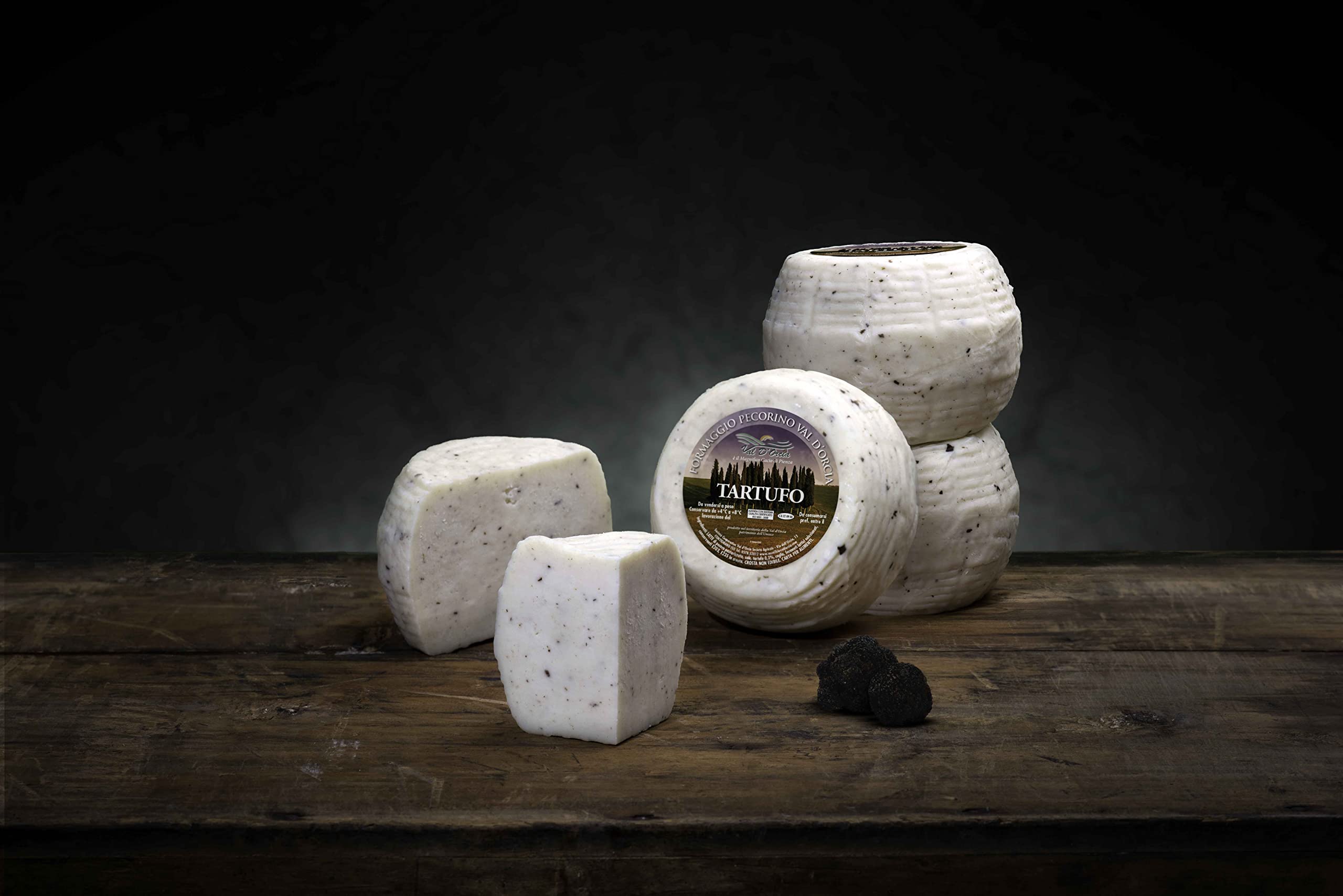 Trüffelkäse Salumi Pasini® | Weichkäse | Typisch aus der Region Toskana | Vakuumverpackt 500g