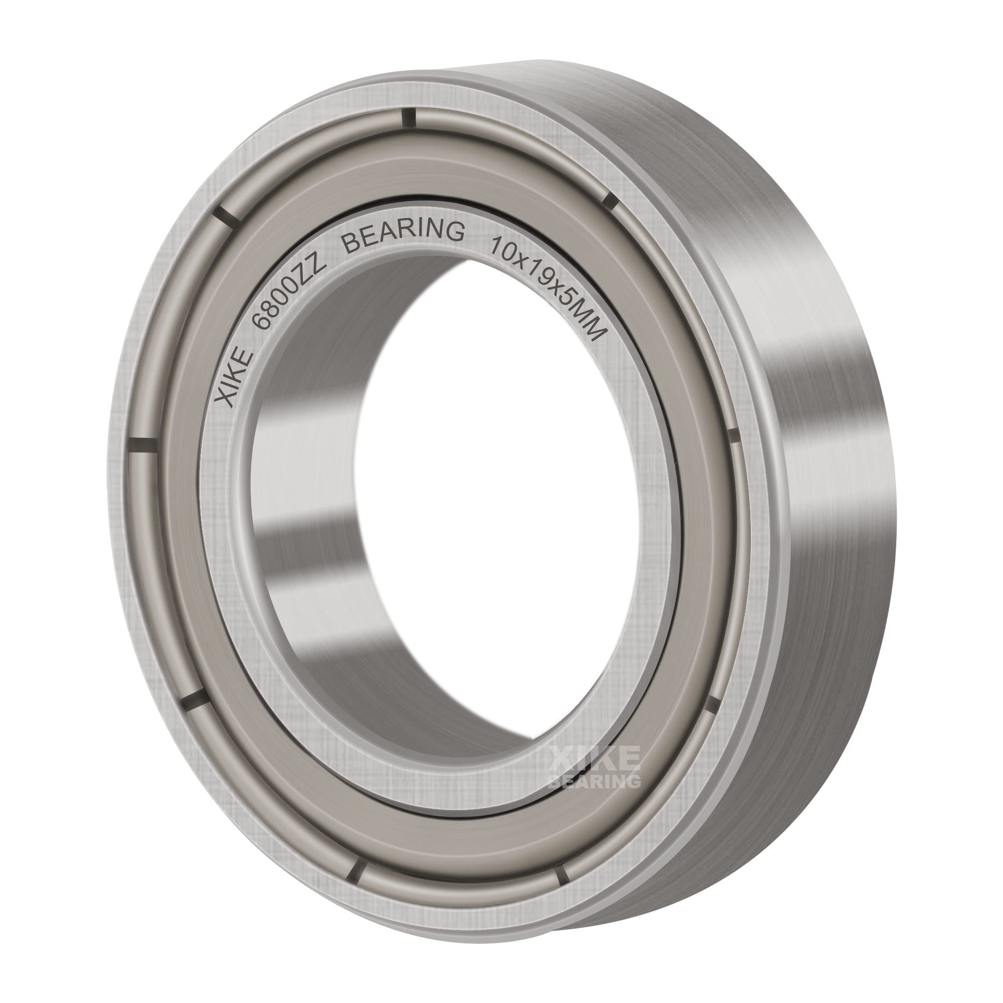 XiKe 6800 ZZ Łożyska kulkowe 10x19x5mm Metal uszczelnione 6800Z Stal chromowa łożyska kulkowe zwykłe, 10 szt.