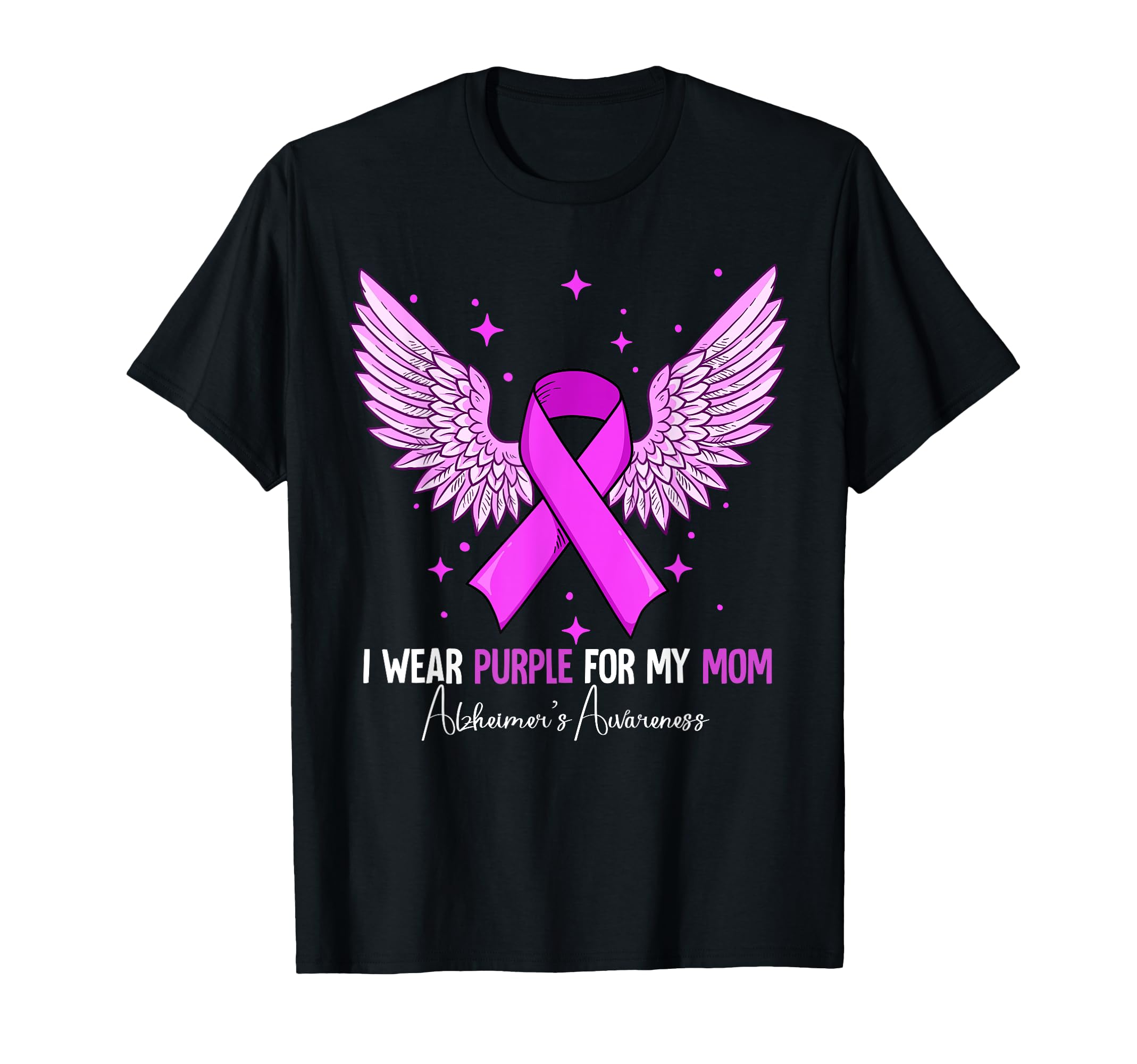 I Wear Purple for My Mom Alzheimer's Awareness T-Shirt