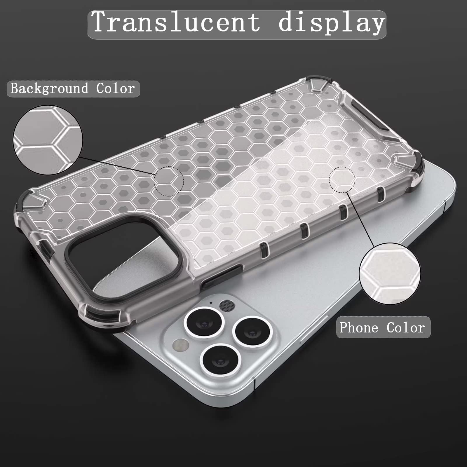 Cover Per Oppo Reno 8 5G Con Design A Nido D'ape - Custodia Trasparente Antiurto (Verde)