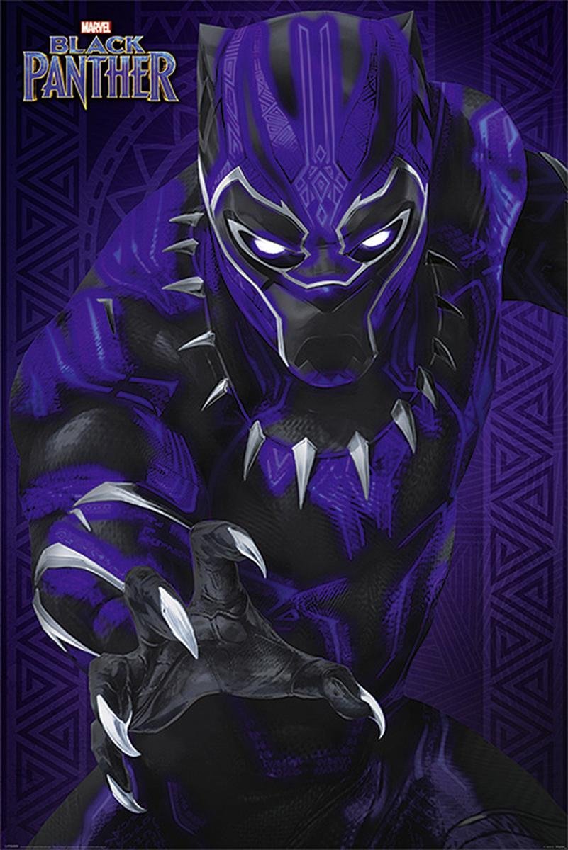 Close Up Black Panther Poster Glow (61cm x 91,5cm) + a surprise poster!
