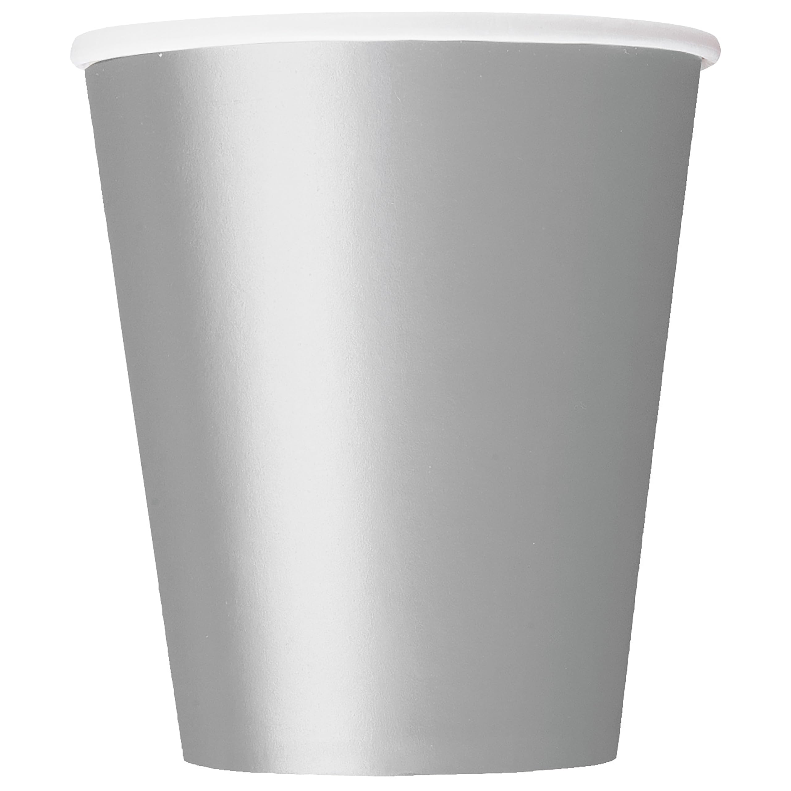 Unique Party Silver Paper Cups, 266Ml, 14 Pack