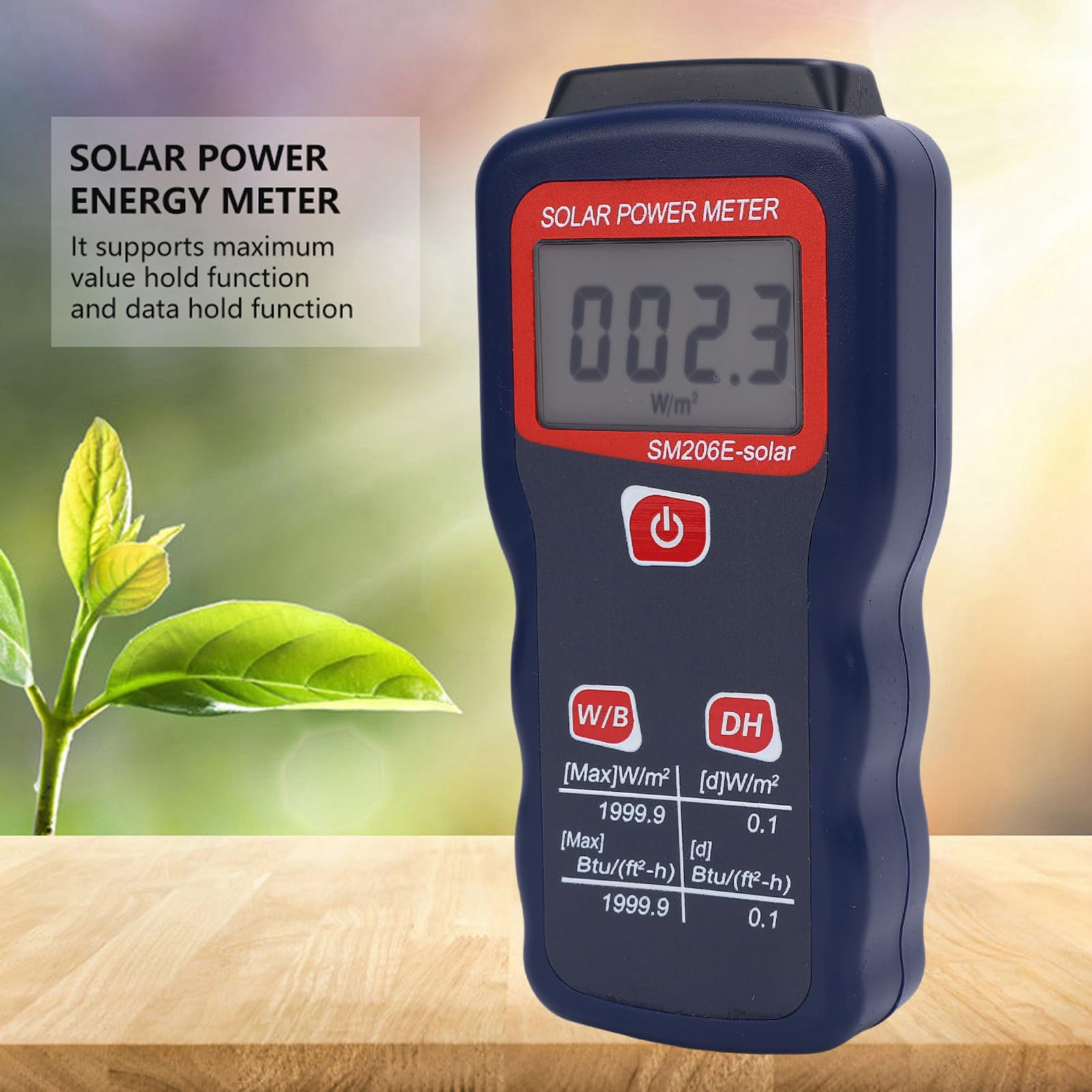 Misuratore Digitale di Energia Solare Strumento Accurato di Misurazione della Luce per la Ricerca Meteorologica e gli Studi Solari Materiale ABS