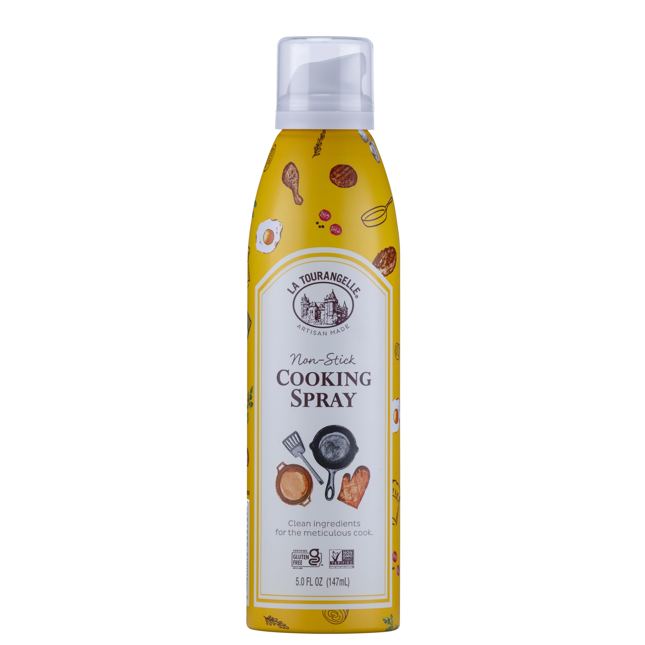 La Tourangelle, Non Stick Kitchen Spray Press Oil No Spray Neutral Flavour Medium to High Heat 140ml