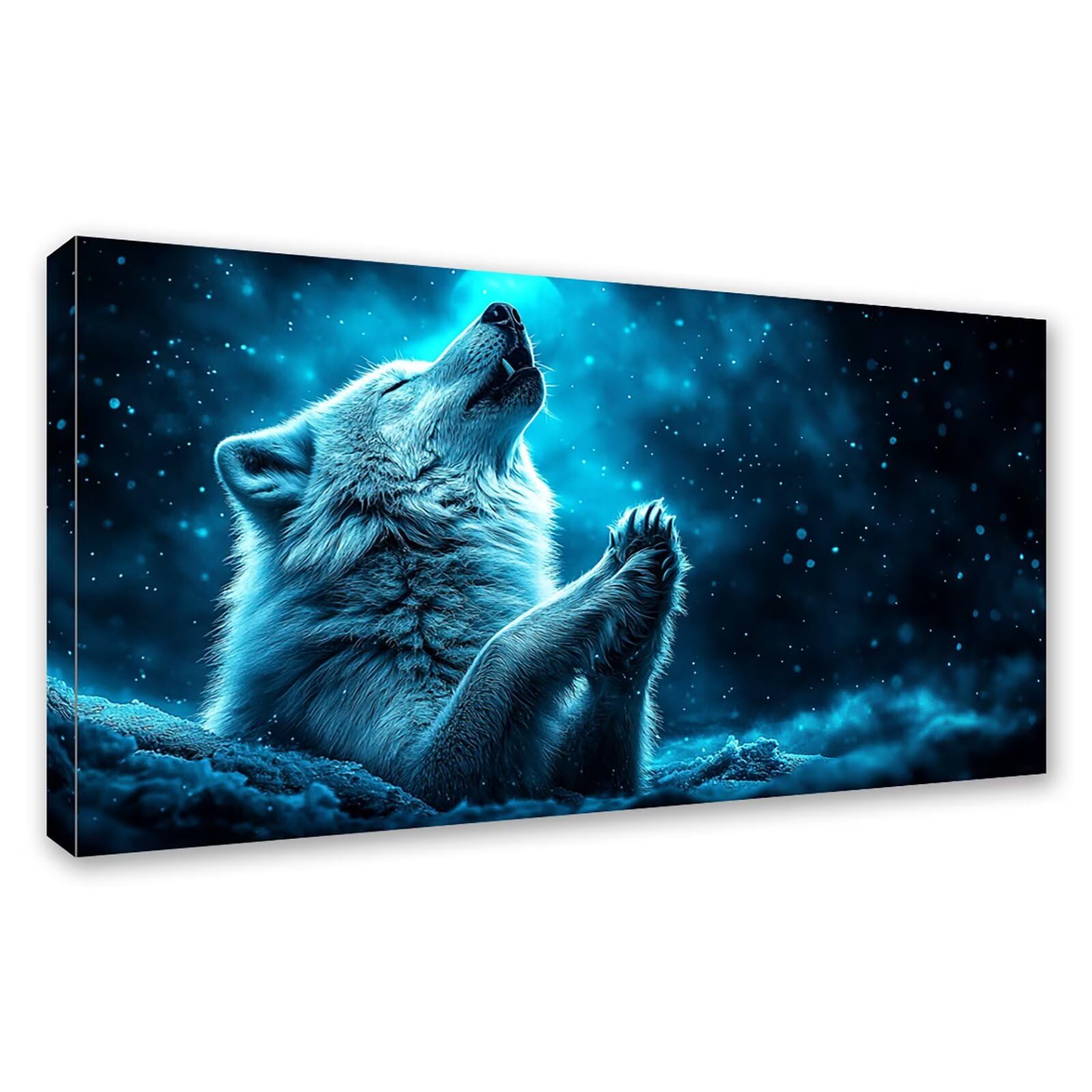 Diamond Painting Grande 120x60cm Lobo Diamond Painting Adultos, DIY Animal Pintura de Diamante Manualidades Adultos, 5D Cuadrado Rhinestone Bordado Punto de Cruz para Home Decoration Regalo 0J-415