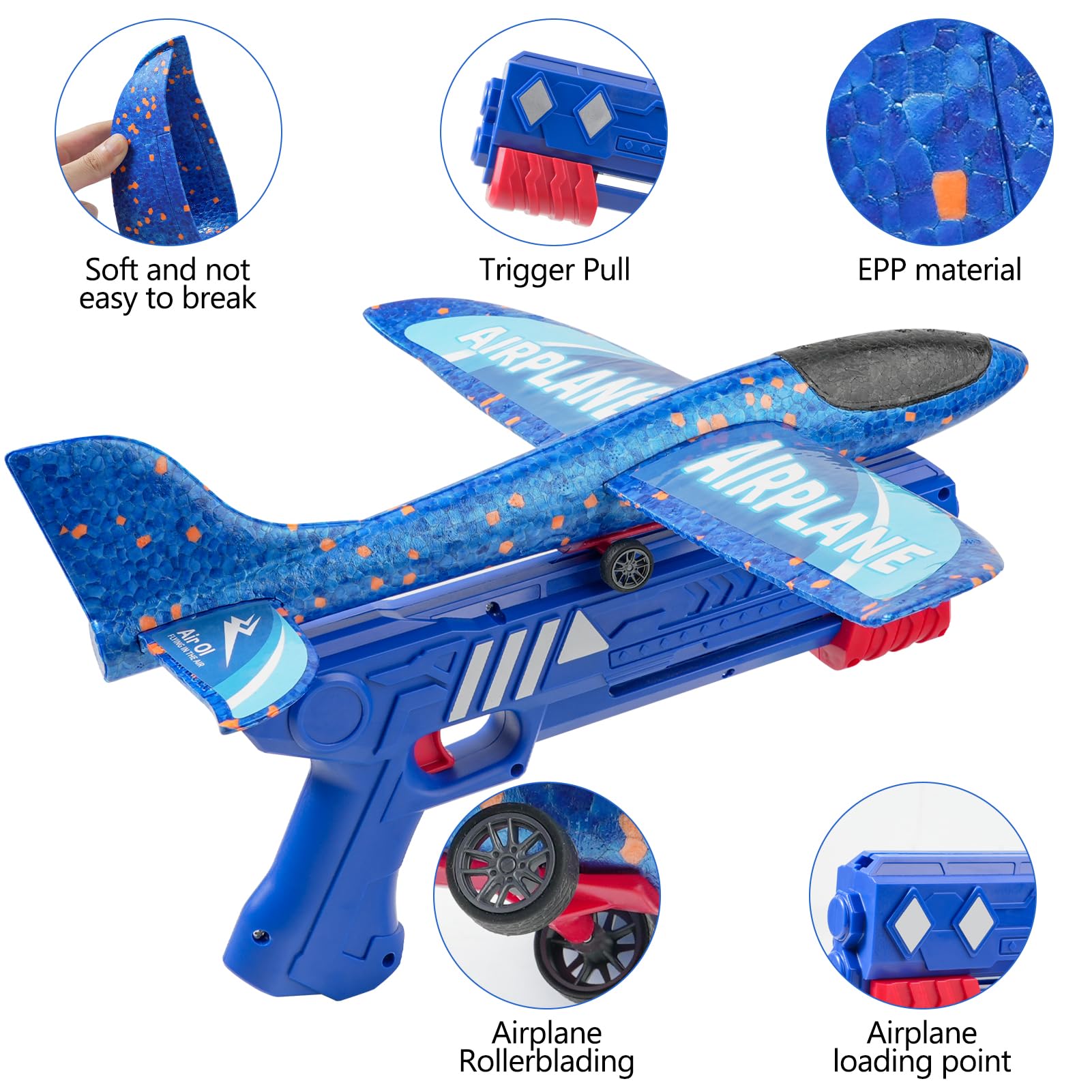 Flugzeug-Spielzeug Für Kinder – 3 Wurfgleiter Mi Produktbild-Vorschau 3