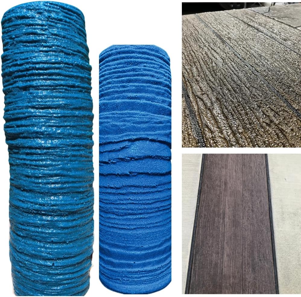 Medium Wood Grain & Exquisite Barnwood Concrete Stamping Texture Roller And Masonry Forms Set, "Original Designs" By SBC! The Contractor & Homeowner Favorite Most Pristine Wood Patterns Since 2005.