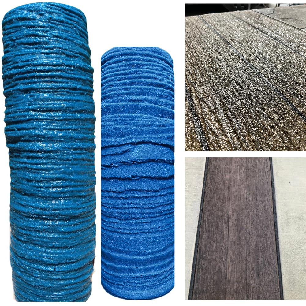 Medium Wood Grain & Exquisite Barnwood Concrete Stamping Texture Roller And Masonry Forms Set, "Original Designs" By SBC! The Contractor & Homeowner Favorite Most Pristine Wood Patterns Since 2005.