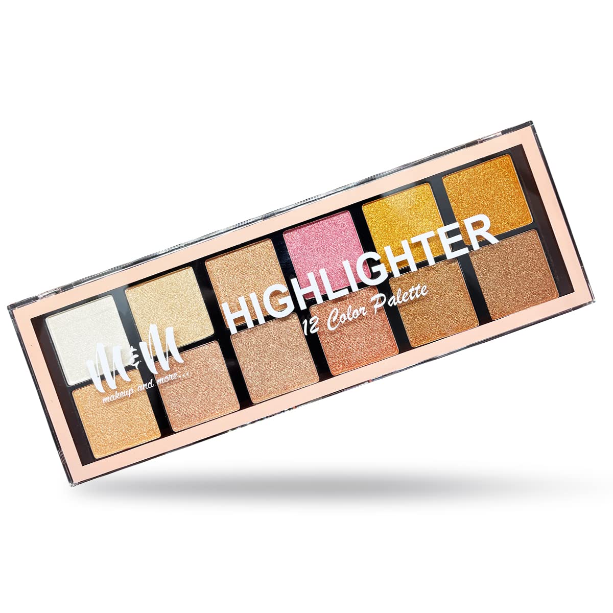 Makeup & More Blusher & Highlighter, Multi-Color Palette, Contours Cheeks, Blends Easily, Fine Pressed Powder, Long Lasting (Multicolor - 10) 3