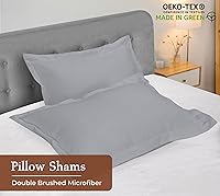 Vista 96 de Royale Linens Paquete de 2 fundas de almohada de tamaño estándar de 20 x 26 pulgadas, microfibra 1800, fundas de almohada de cama, resistentes a