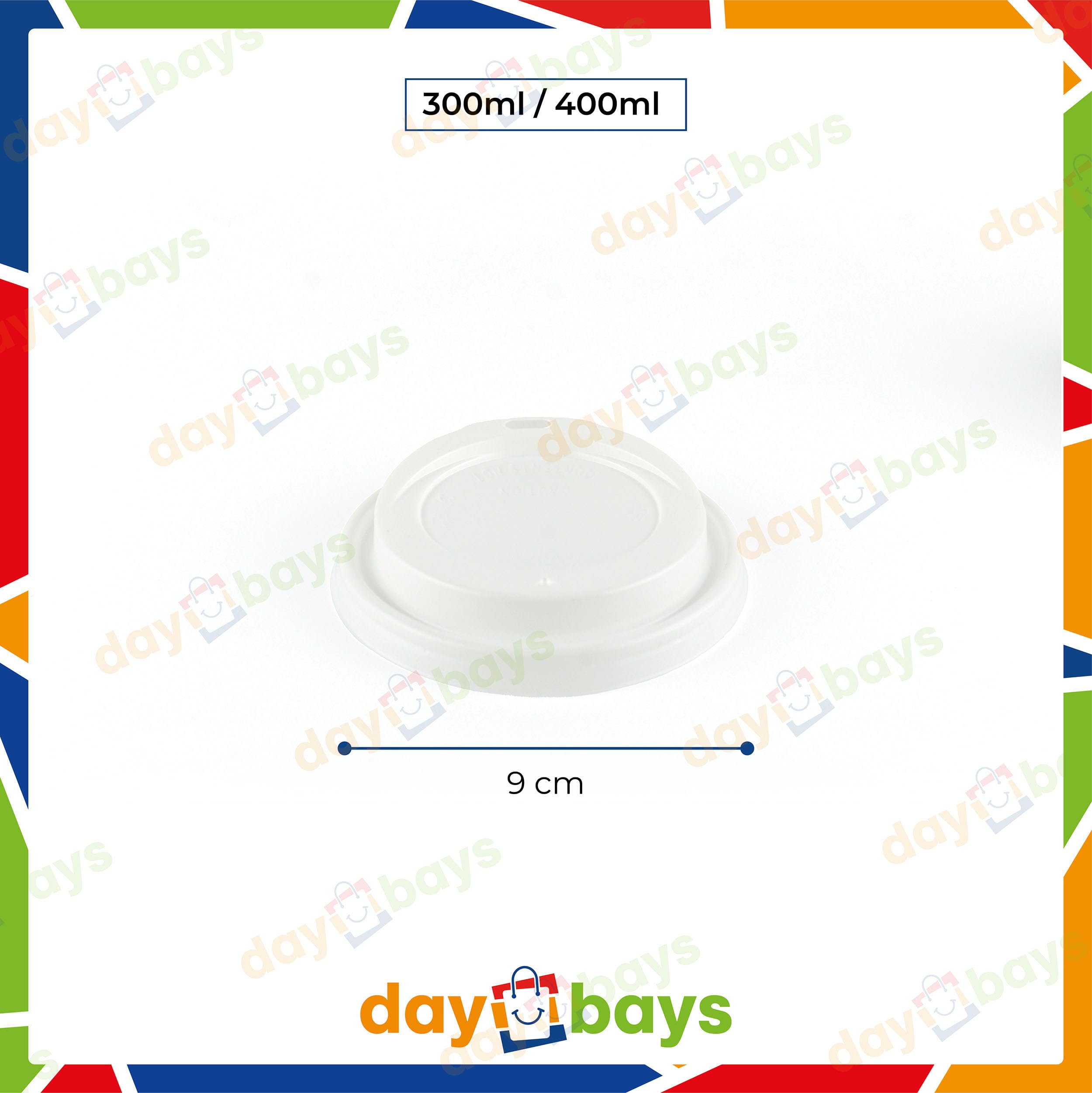 Pappbecher Ø90mm weiß Einweg Kaffeebecher Deckel 1000 Stk. Coffee to Go Becher für 12oz Ø90mm/300ml, 16oz/400ml für Papierbecher Paper Cups Lid (Ø90mm, 1000)