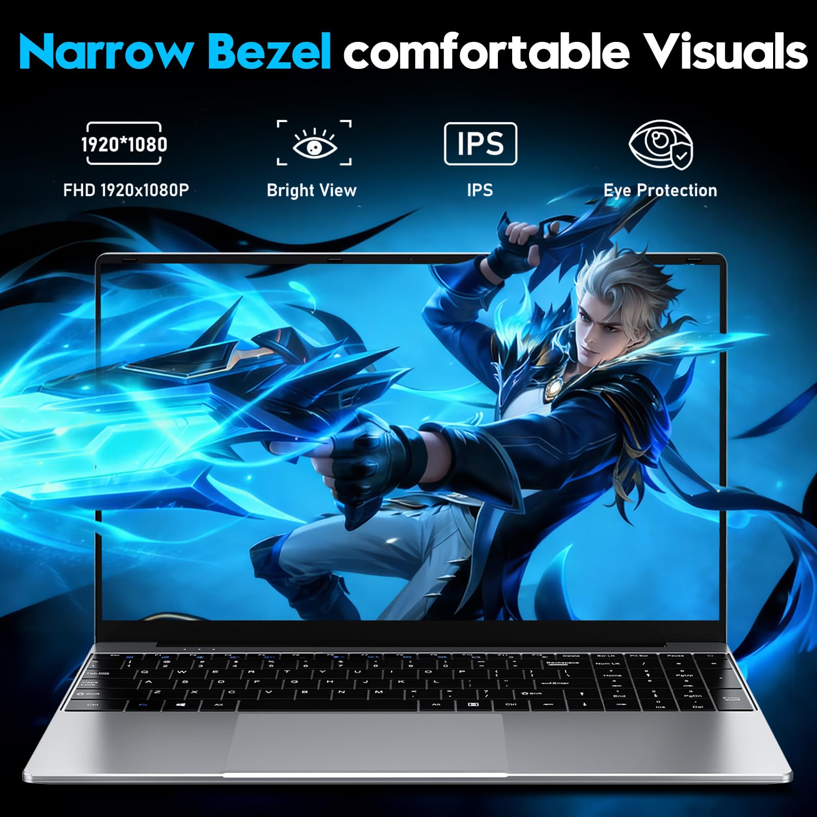 Portatile 15,6 pollici Notebook M3-6Y30 16GB RAM 256GB SSD FHD 1920x1080 Laptop 5000 mAh/38,5 WH