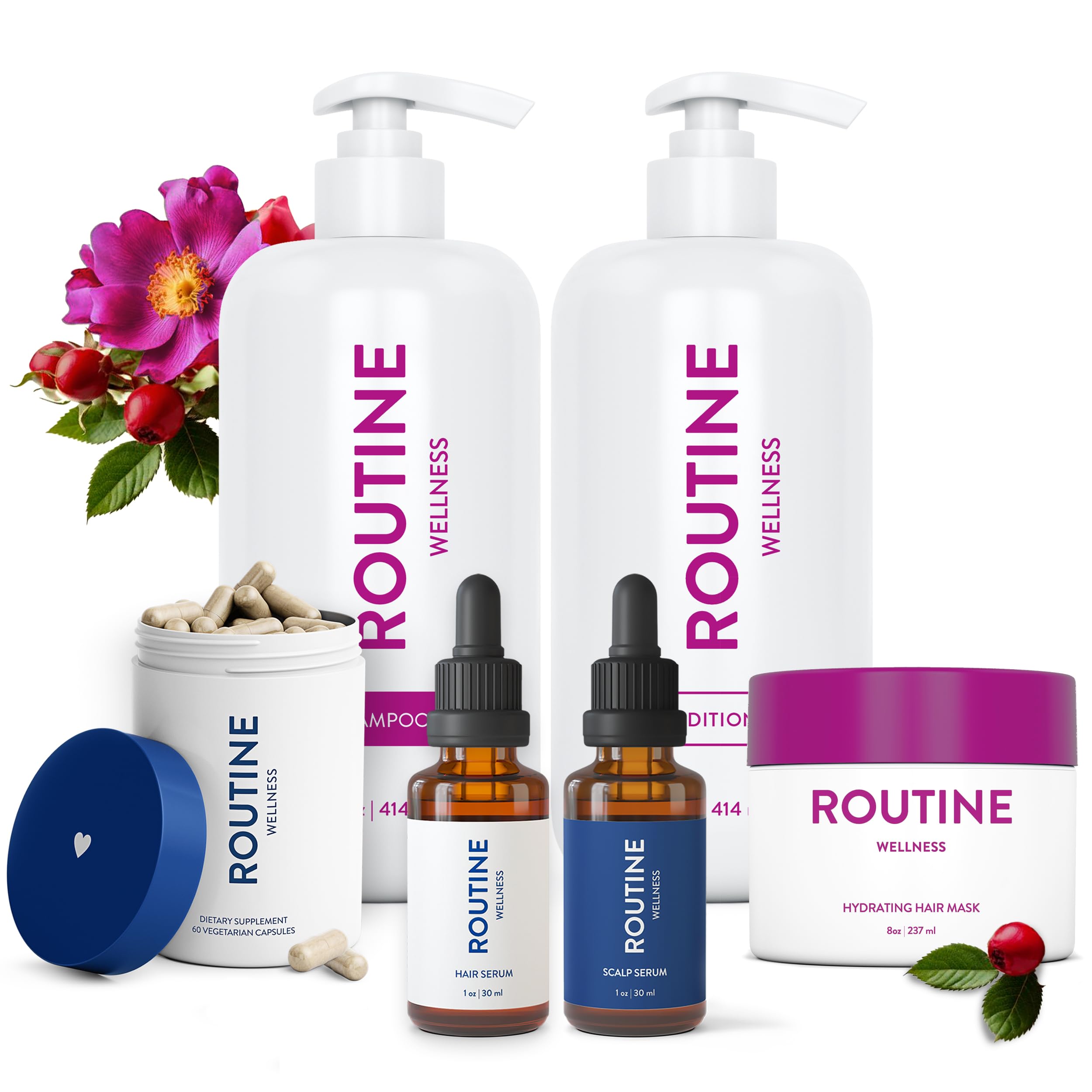 T HyaluronBoostAmpoule 本体+アンプルset Amazon.com : Routine Wellness Bundle - Shampoo and Conditioner Set