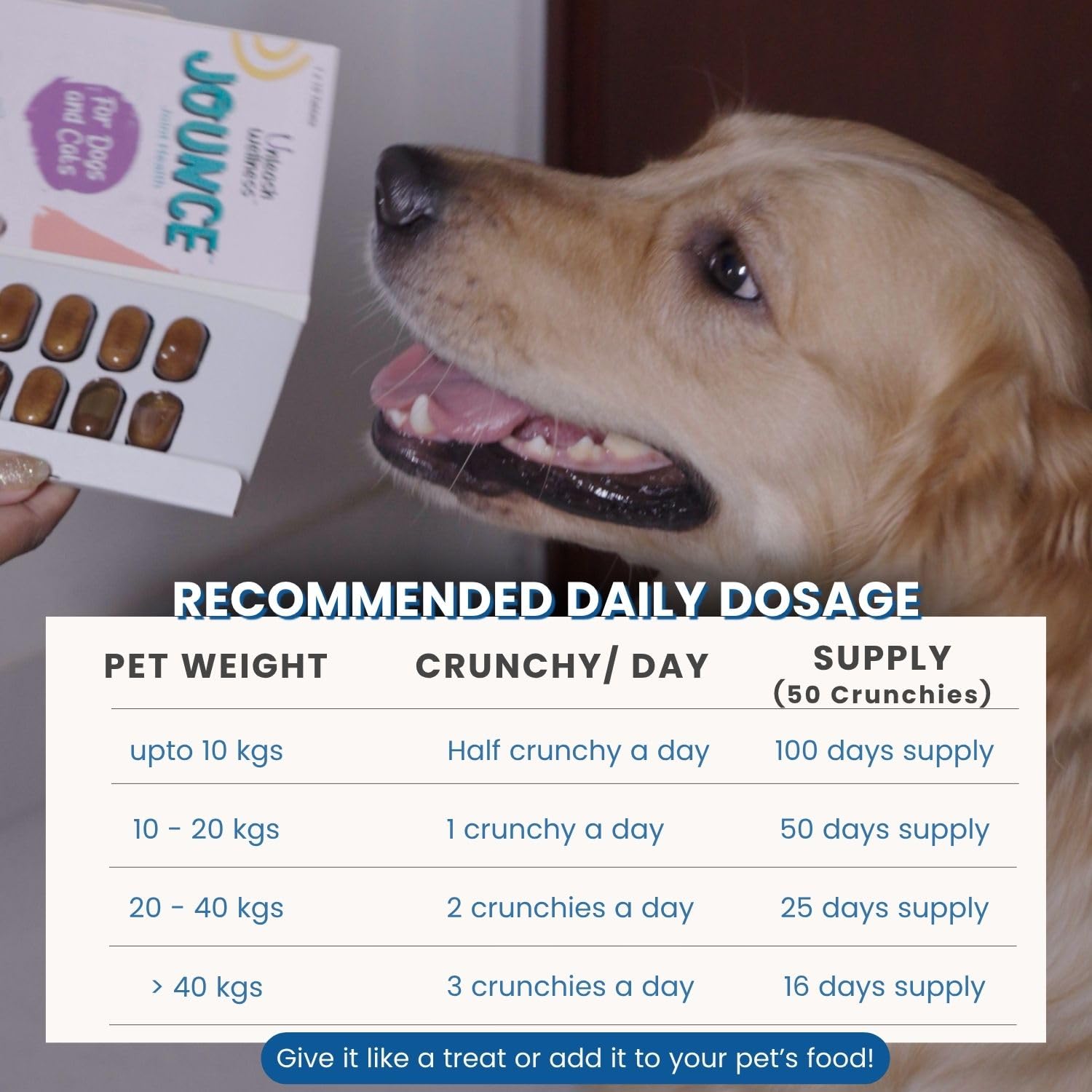 Jounce® Hip & Joint Supplement for Dogs, 30 Crunchies for Stiffness, Limping, Joint Pain & Dogs Prone to Hip Dysplasia with Collagen, Boswellia Serrata & Chondroitin for Mobility & Cartilage Support 3