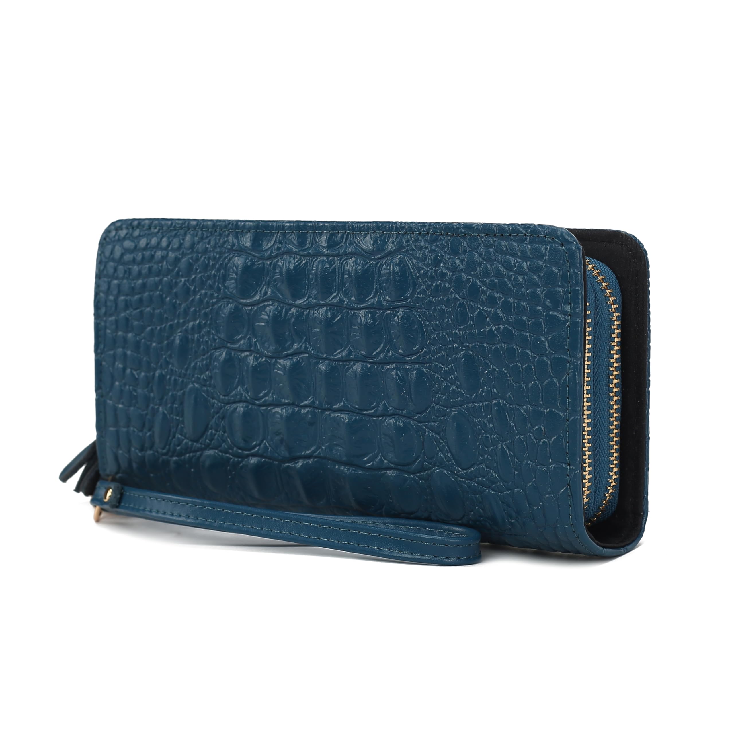 MKF Collection Wristlet Wallet for Women, Small Credit Card Holder with Zipper Coin Pocket Wallet Purse Handbag By Mia K