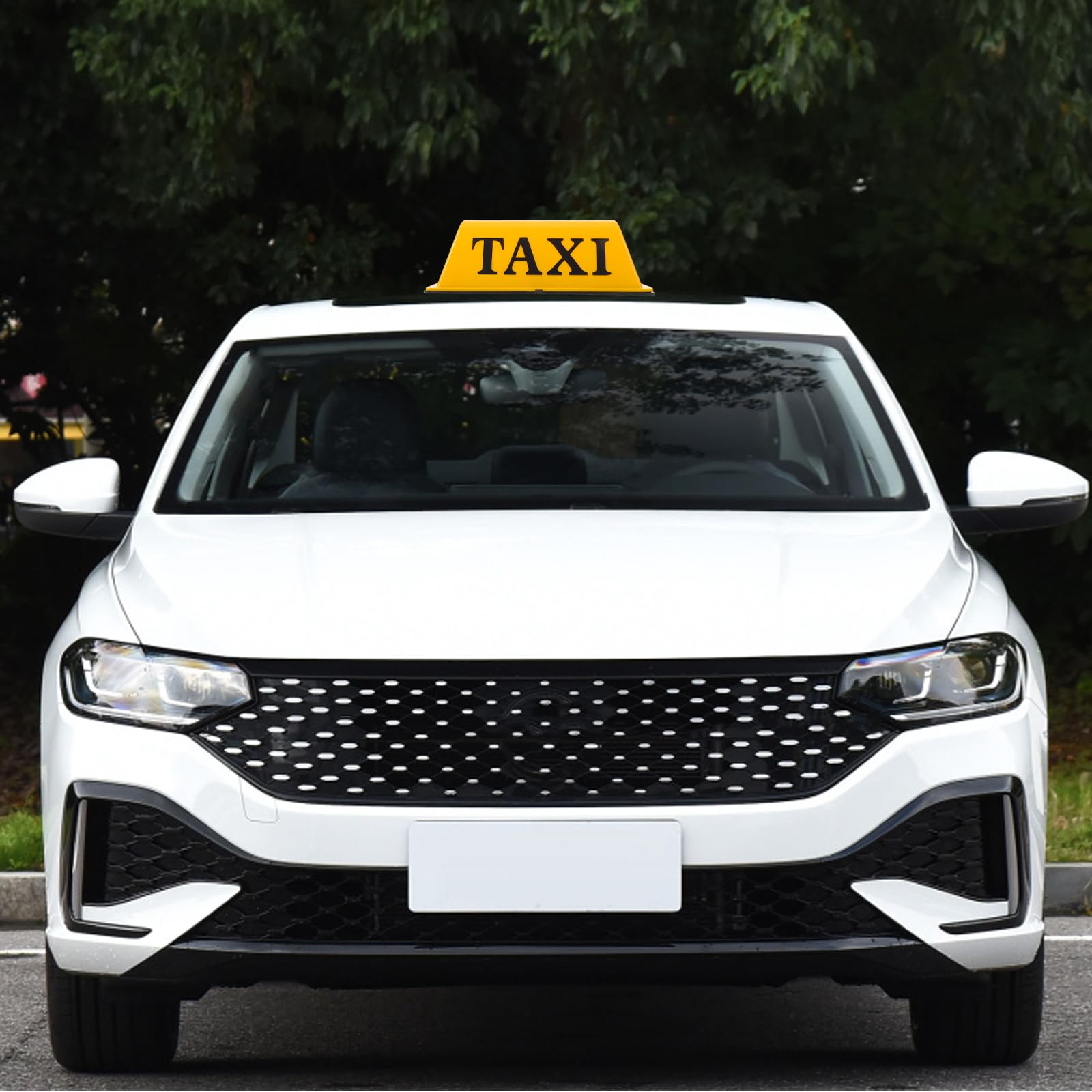 Lampada da Tetto Taxi Magnetica Gialla per Auto con Luce LED Superiore, Segnale Illuminato Compatibile, Installazione Semplice per Guida Notturna Sicura